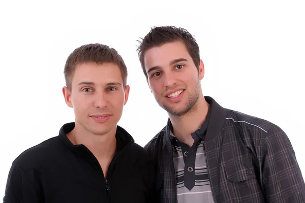 Two casual friends posing — Stock Photo, Image