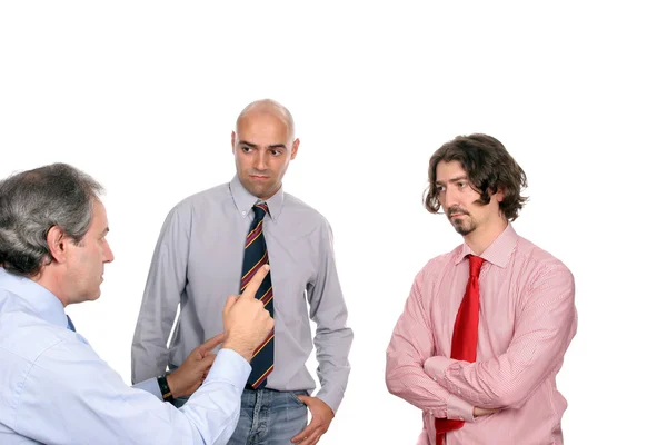 Businessmen discussing new project — Stock Photo, Image