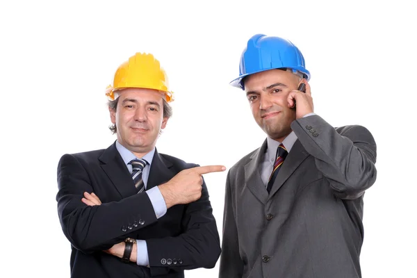 Zwei Ingenieure oder Architekten — Stockfoto