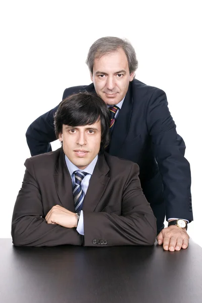 Uomini d'affari ritratto, padre e figlio — Foto Stock