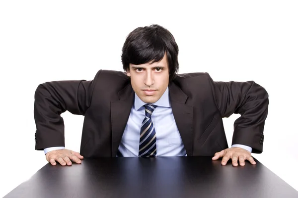 Businessman over a desk — Stock Photo, Image