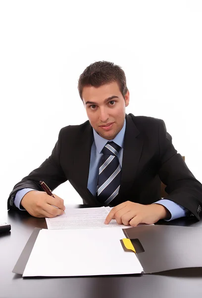 Young businessman at work — Stock Photo, Image
