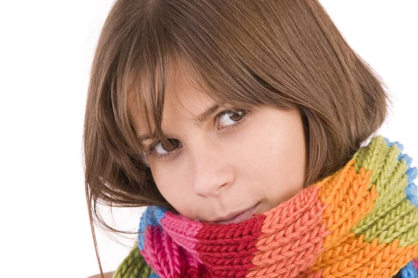 Beautiful woman dressed for winter — Stock Photo, Image