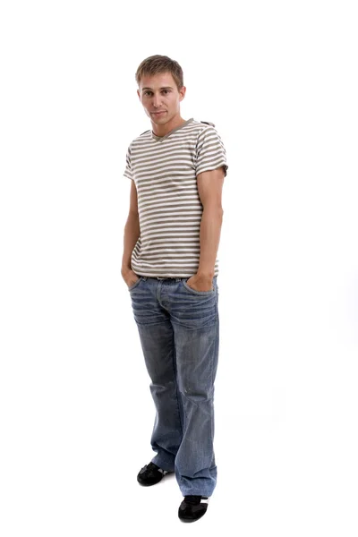 Young casual man posing — Stock Photo, Image