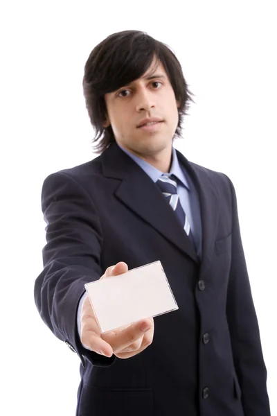Businessman offering businesscard — Stock Photo, Image