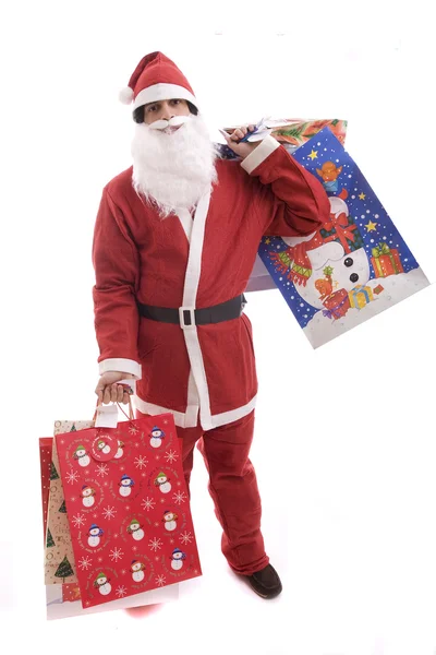 Jonge man in santa kostuum — Stockfoto