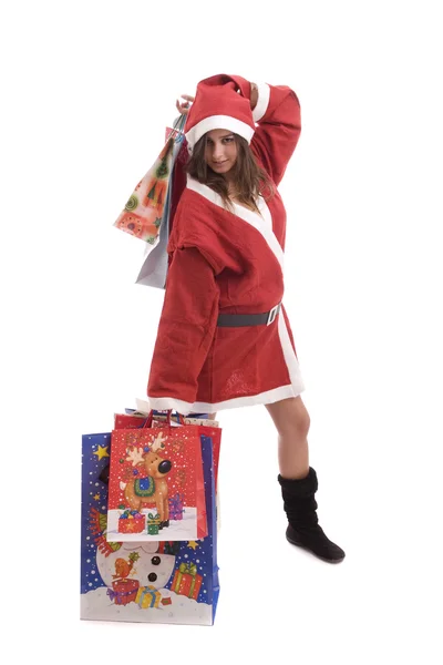 Jovem Santa Girl — Fotografia de Stock