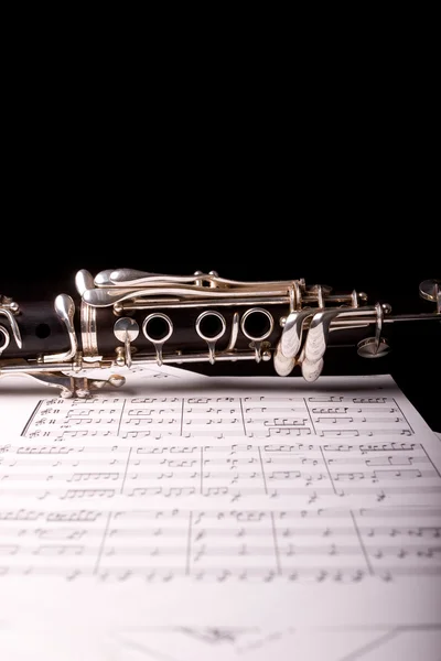 Detail of a clarinet — Stock Photo, Image