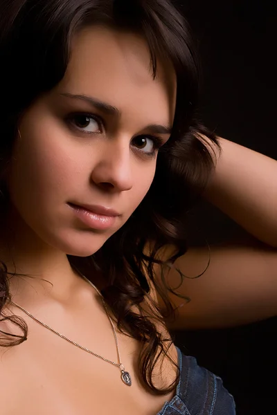 Portret młodej kobiety piękne — Zdjęcie stockowe
