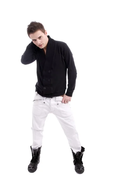 Young casual boy posing — Stock Photo, Image