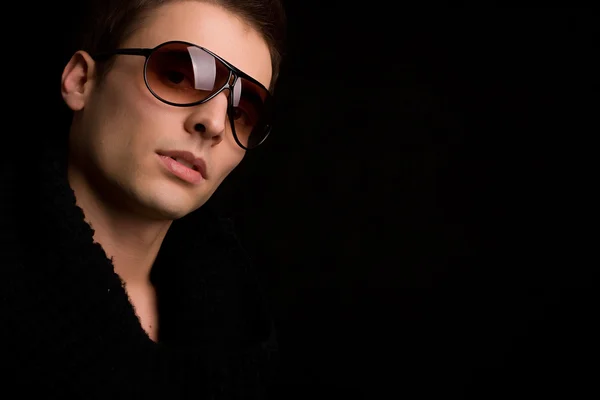 Young boy with sunglasses portrait — 스톡 사진