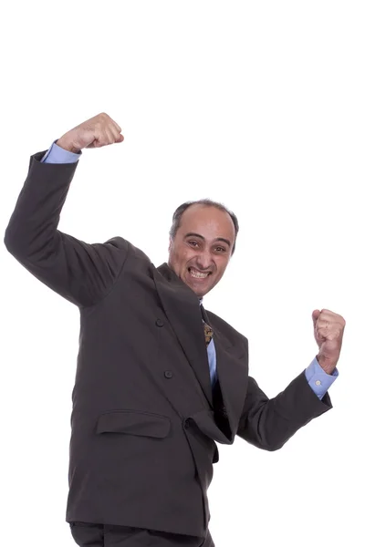 Very happy business man — Stock Photo, Image