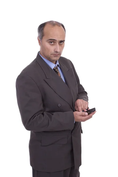 Business man at phone — Stock Photo, Image