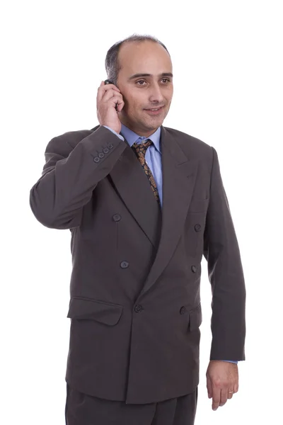 Business man at phone — Stock Photo, Image