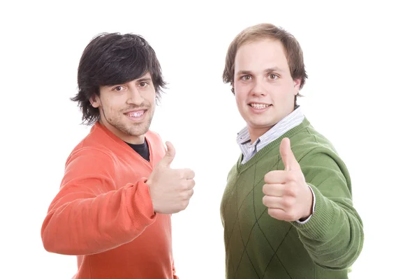 Zwei lässige Männer posieren — Stockfoto