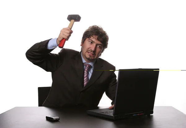 Fustrated businessman — Stock Photo, Image