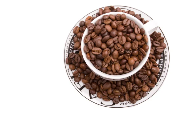 Cup and coffee beans — Stock Photo, Image