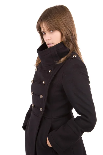 Piękna kobieta ubrana na zimę — Zdjęcie stockowe