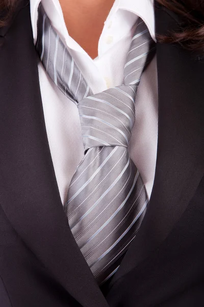 Kadın takım elbise ve kravat — Stok fotoğraf