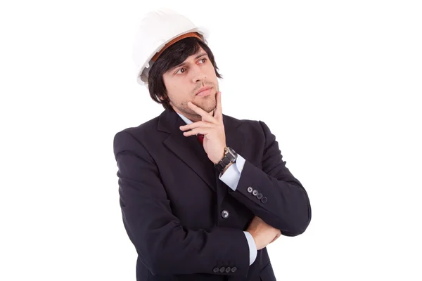 Business man full of thoughts — Stock Photo, Image