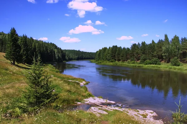 Chusovaya river, perm kraj — Stockfoto