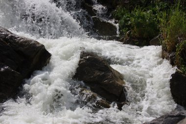 Falls River Chusovaya in the Perm region clipart
