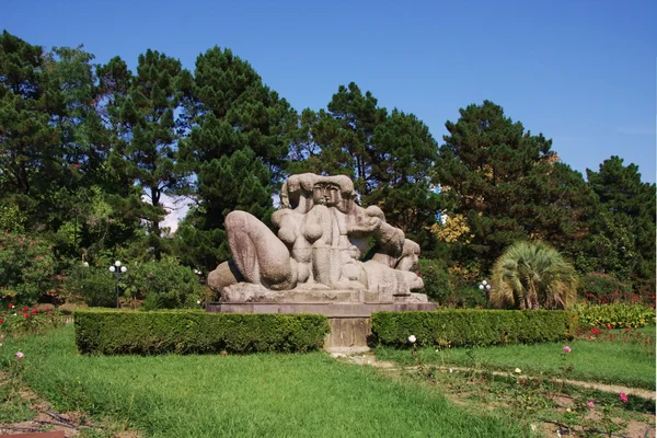 Ahşap heykel park Botanik Bahçesi — Stok fotoğraf