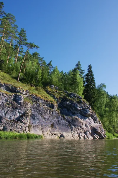 Natura del fiume Ural Chusovaya — Foto Stock
