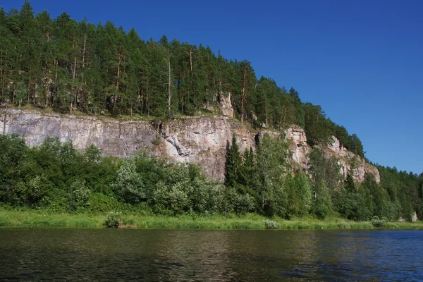 Природа Чусова Уралу, ріки — стокове фото