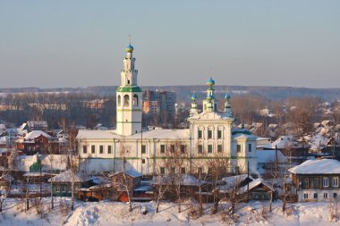 Church in the city of Perm region Kungur clipart