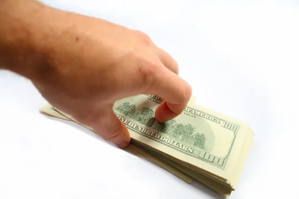 Money in a hand — Stock Photo, Image