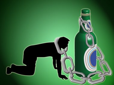 Dependency from drunkenness clipart