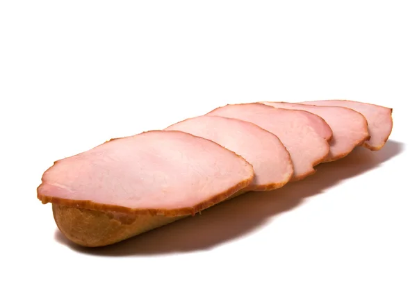Offenes Sandwich isoliert auf weiß — Stockfoto