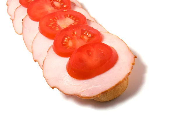 Smörgås isolerad på vit — Stockfoto