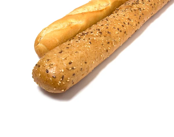 Baguette isolated on white — Zdjęcie stockowe