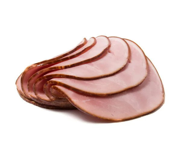 Sliced smoked ham — Stock Photo, Image