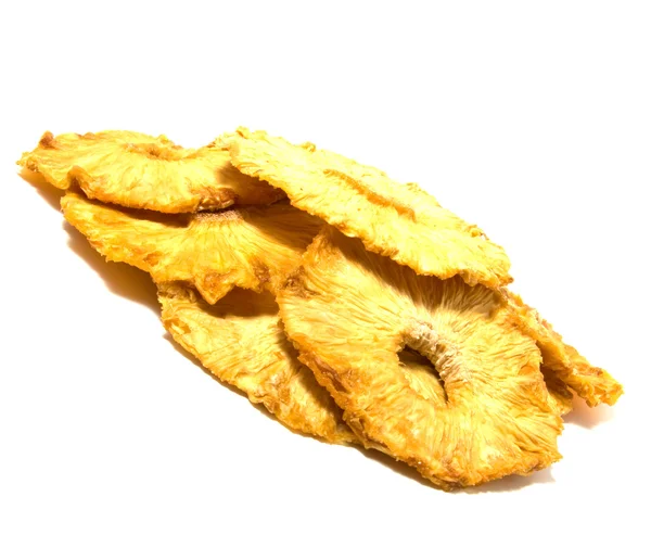 Сушеные кусочки ананасов — стоковое фото