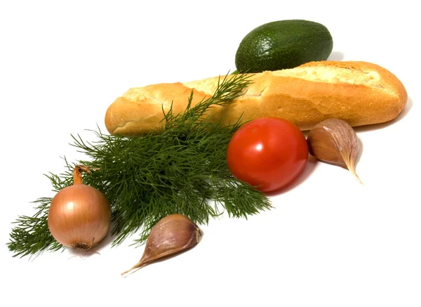 stock image Vegetable and bread