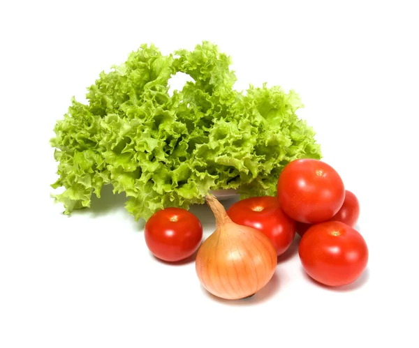 Insalata di lattuga e verdure — Foto Stock