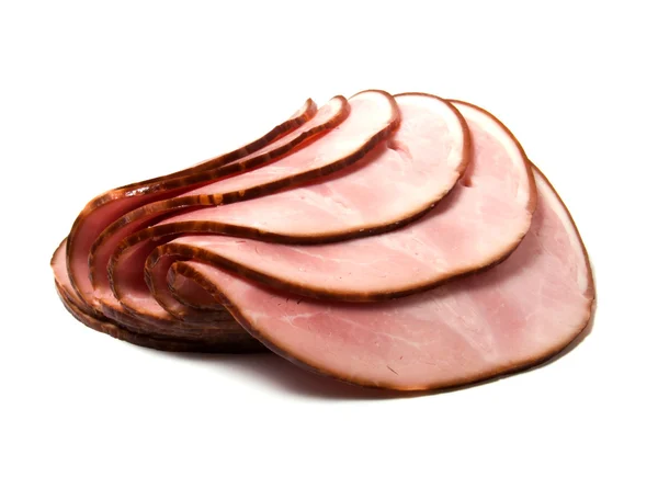 Carne fumada em fatias — Fotografia de Stock