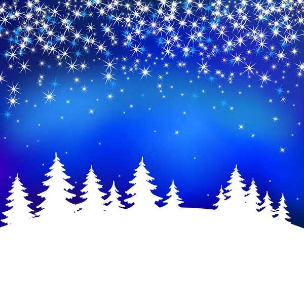 Abstracte winter blauw vector achtergrond — Stockvector