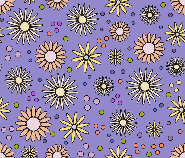 Vecteur floral fond sans couture — Image vectorielle