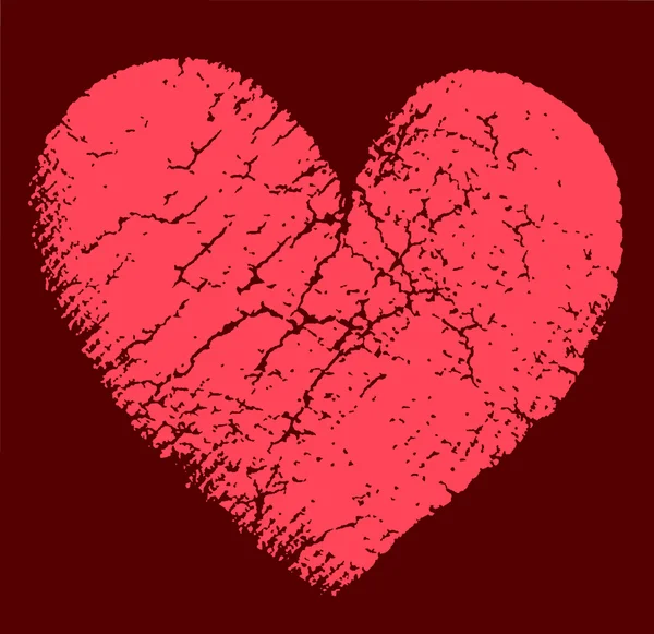 Векторна ілюстрація розбитого серця — стоковий вектор