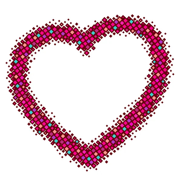 Corazón abstracto vector rojo — Archivo Imágenes Vectoriales