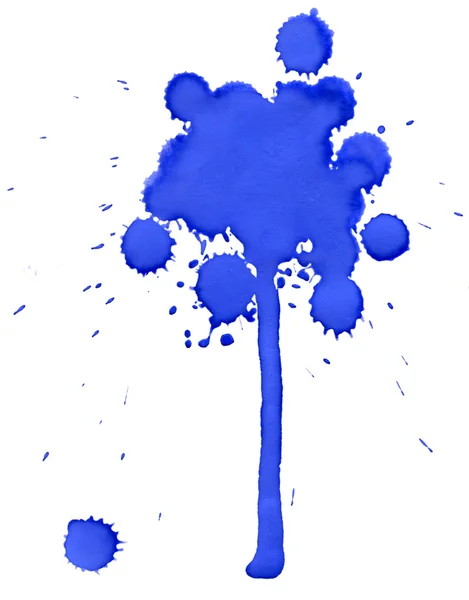 蓝色的污点树 — 图库照片