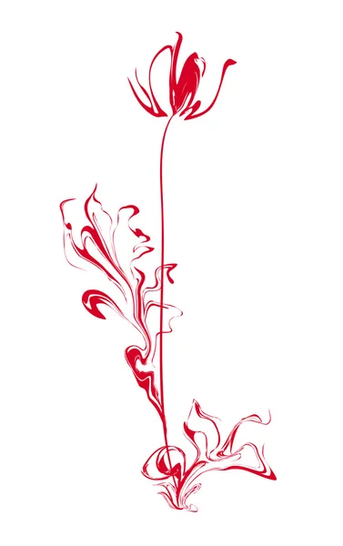 Stiliserad blomma — Stock vektor