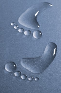 Water footprint clipart