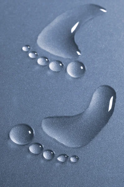 Water footprint — Stock Photo, Image