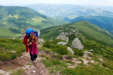 Mountaineer girl clipart