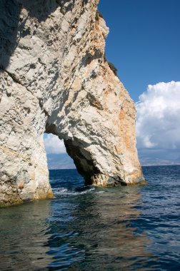 Blue caves on Zakynthos island clipart